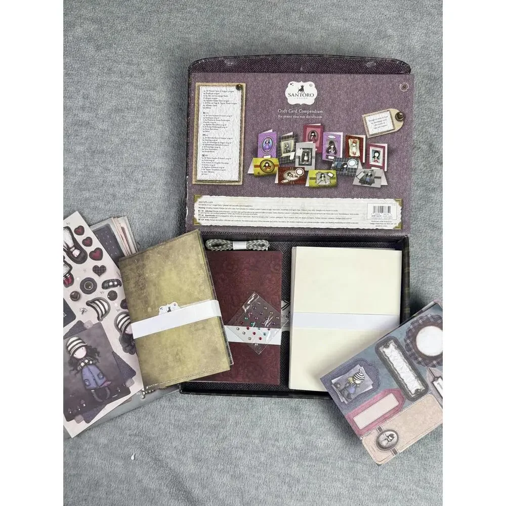 santoro‎ gorjuss craft card compendium kit unused stationery scrapbook set